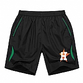 Men's Houston Astros Black Green Stripe MLB Shorts,baseball caps,new era cap wholesale,wholesale hats